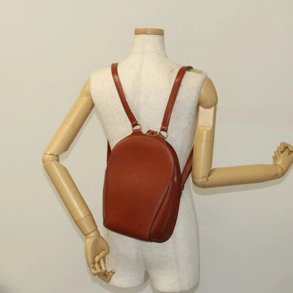 LOUIS VUITTON Epi Mabillon Backpack Brown M52233 LV Auth ep9502 - Picture 1 of 16